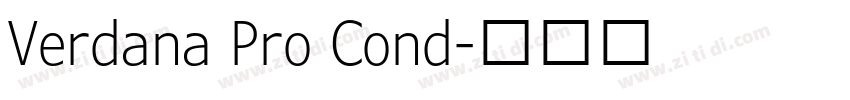 Verdana Pro Cond字体转换